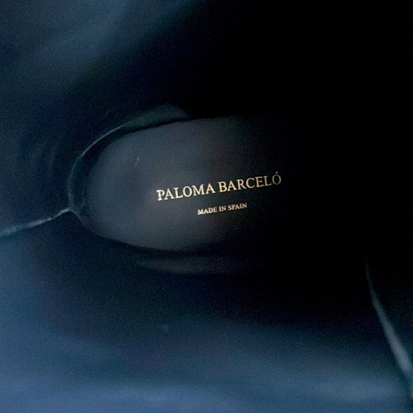 WOMENS PALOMA BARCELO ARMY  GREEN LEATHER COMBAT BOOTS - 9 - NEW ! - Picture 7 of 9